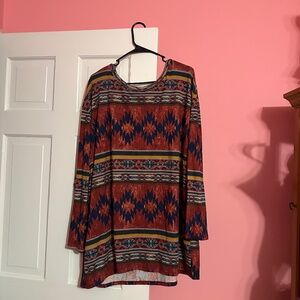 Aztec Print Women’s Shirt